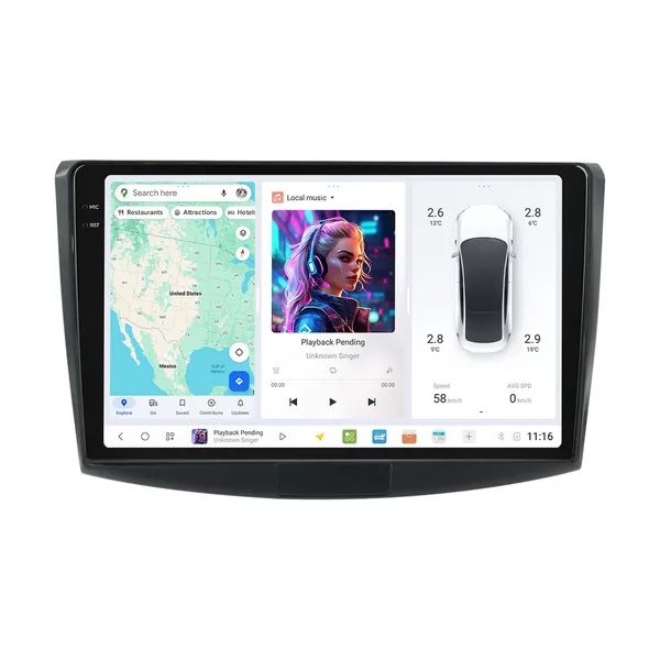 APEX D7 2K QLED Android Head Unit